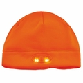 Ergodyne 6804 Orange Skull Cap Beanie Hat with LED Lights 16804